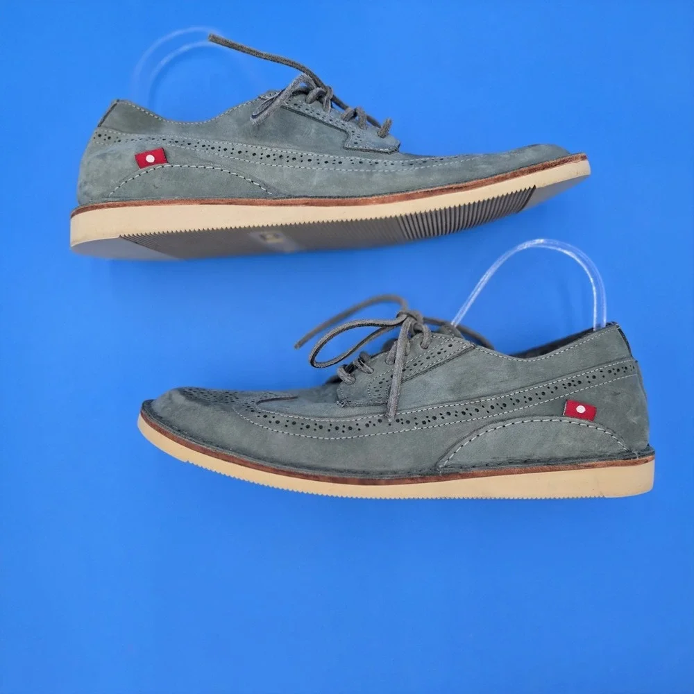 Oliberte Green Suede‎ Wingtip Oxfords EU43